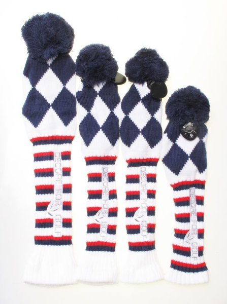 画像2: 【セール】★ニットカバー4点SET★　DR　FW　UT　DECORE FOR GOLF　デコレフォーゴルフ (2)