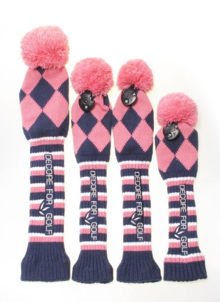 画像4: 【セール】★ニットカバー4点SET★　DR　FW　UT　DECORE FOR GOLF　デコレフォーゴルフ (4)