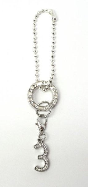 画像5: ヘッドカバー用ナンバーチャーム　ヘッドカバー用 番手チャーム 番号札 UT用 FW用 ゴルフアクセサリー SWAROVSKI （単品） (5)