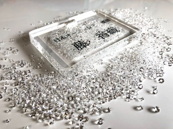 画像4: 【角形】クリスタルネームプレート with SWAROVSKI (4)