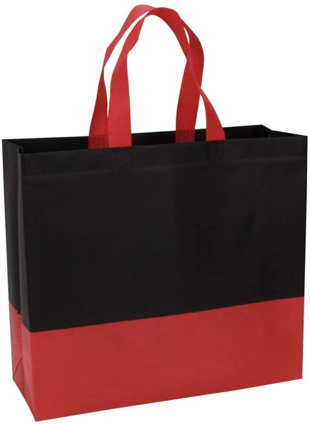 画像5: 防水・不織布 エコバッグ ランチバッグ 4色セット 【横33cm高さ34cm底12cm】コンビニバッグ (5)