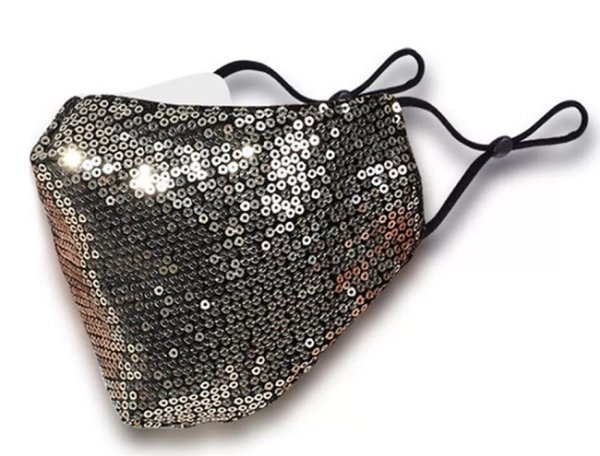 画像4: 冬用立体スパンコールマスク　デザインマスク　コットン100％ 取り換えシート50枚付き (4)