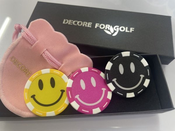 画像4: スマイルカジノチップ 3枚セット  ゴルフマーカー   グリーンマーカー ニコちゃん ふるさと納税返礼品 (4)